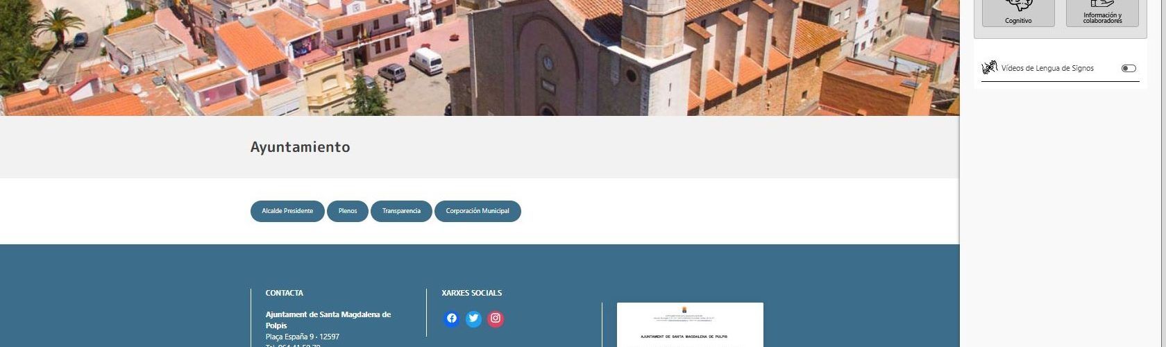 Santa Magdalena millora l’accessibilitat de la web municipal