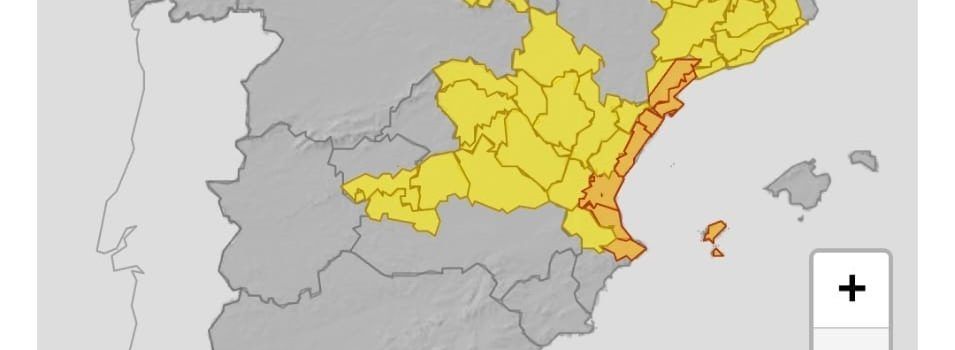 La CHE advierte que se  pueden producir crecidas en barrancos y cauces menores hoy 13 de octubre