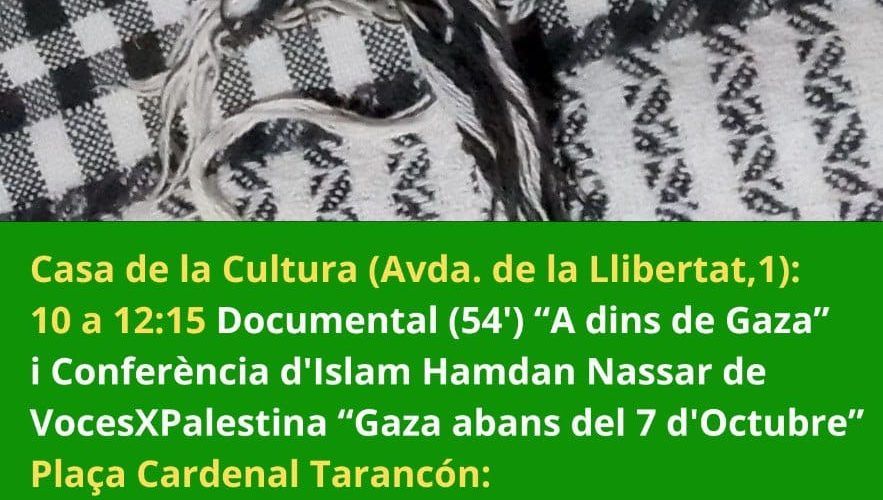 El Grup de Suport a Palestina de Vinaròs organitza la segona edició de la jornada “Yala, Palestina”