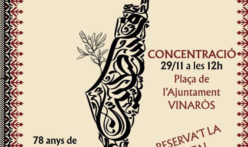Nova concentració per Palestina a Vinaròs aquest dissabte 29, a les 12h a la Plaça de l’Ajuntament