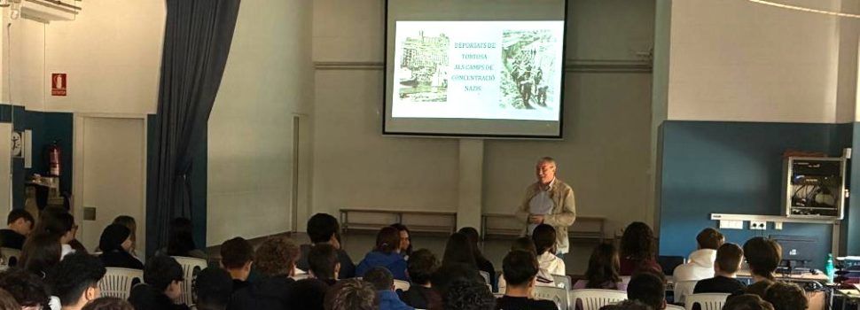Joan B. Beltrán Reverter parla als instituts “Dertosa” i “Cristòfol Despuig” dels deportats tortosins als camps nazis