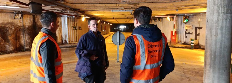 Obres i Serveis realitzarà tasques de manteniment al túnel del passeig marítim