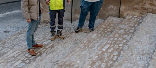 El taller d’ocupació de Morella  acaba l’obra de la costa de la Presó i continua la reparació de la resta