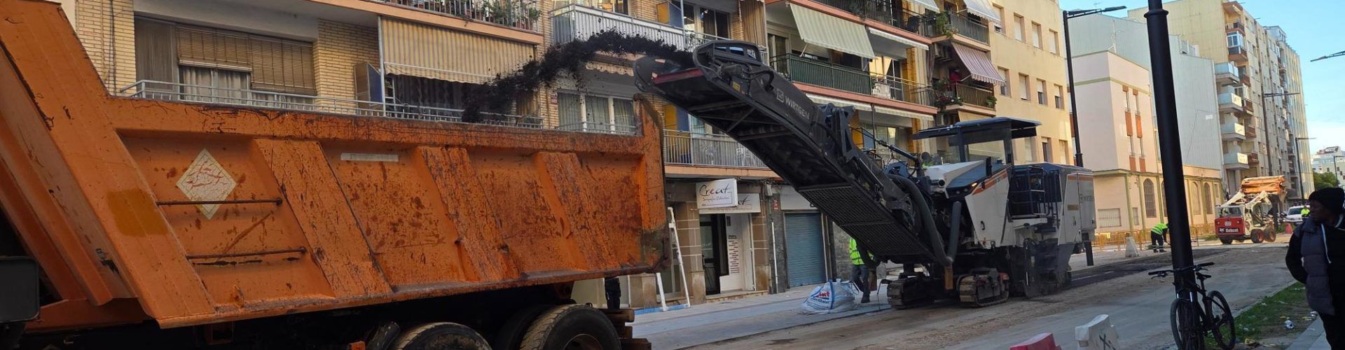Fase final de les obres de l’avinguda de la Llibertat