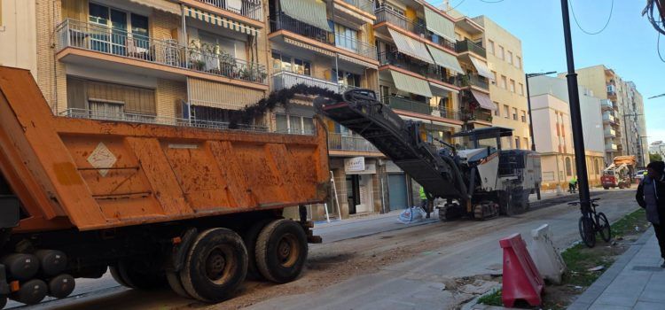 Fase final de les obres de l’avinguda de la Llibertat