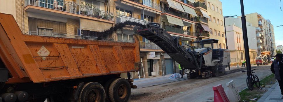 Fase final de les obres de l’avinguda de la Llibertat