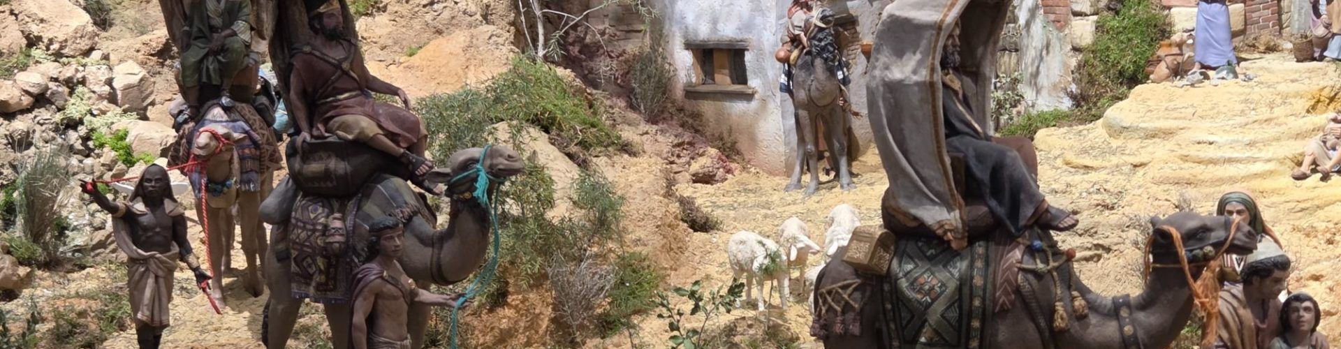 Visita al betlem municipal de l’Ajuntament de València