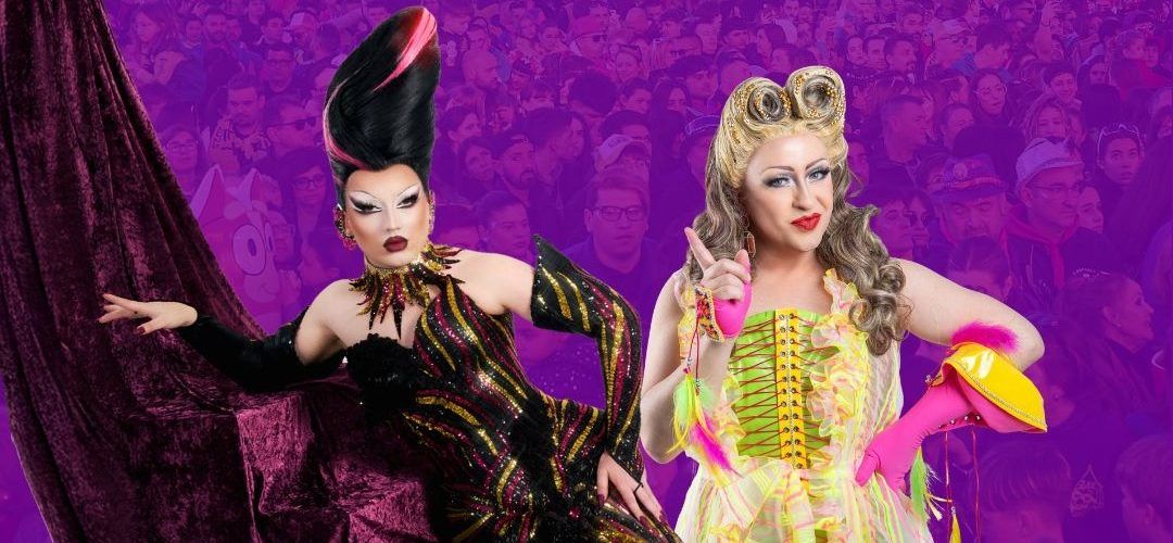 Pupi Poisson i Choriza May, presentadores de la Gala Drag Queen del Carnaval de Vinaròs 2026