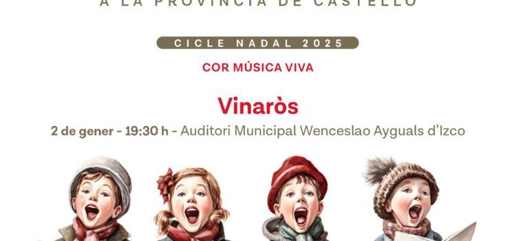 Vinaròs acollirà un dels concerts del cicle de “Nadales a la província de Castelló”