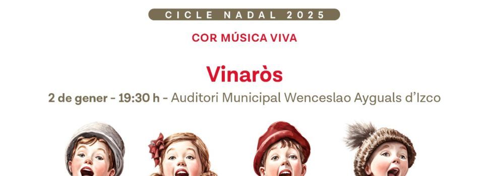 Vinaròs acollirà un dels concerts del cicle de “Nadales a la província de Castelló”