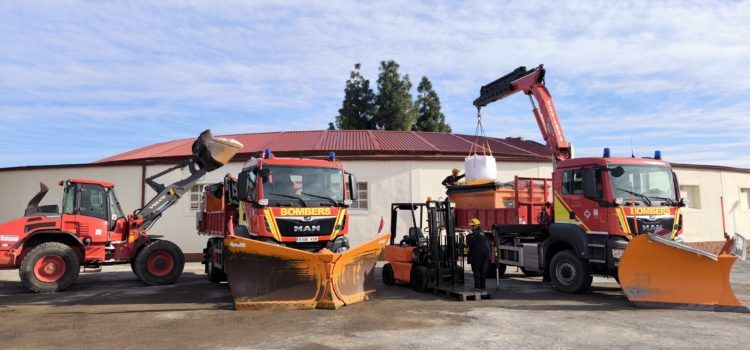 La Diputació de Castelló té preparat el dispositiu preventiu davant la baixada de temperatures amb 300 tones de sal i 20 màquines llevaneu