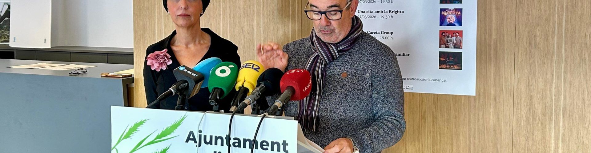 El Teatre Auditori Alcanar presenta la programació pròpia per 2026: Carles Sans, Les Impuxibles…