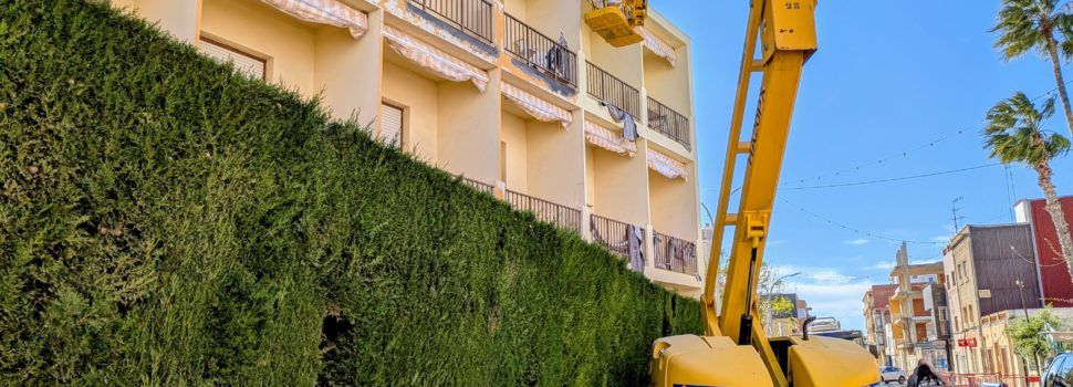 Benicarló comença les obres de millora de la façana del Centre Geriàtric 