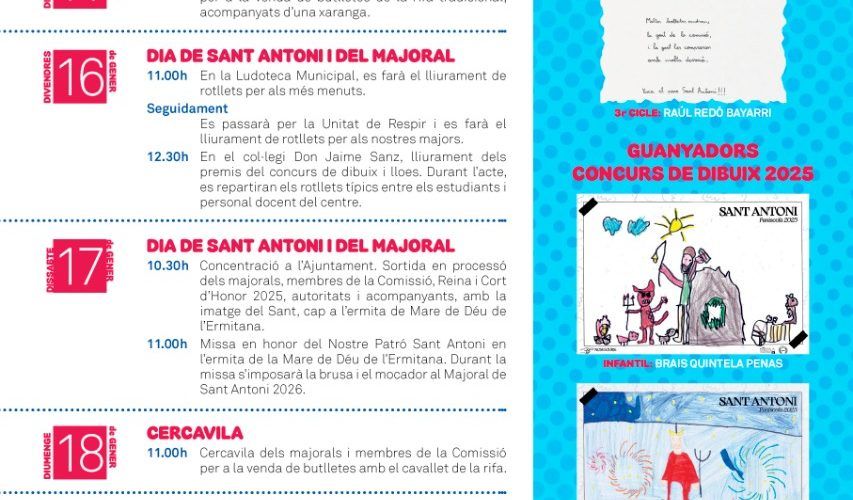 Peníscola comença aquest cap de setmana la programació de sant Antoni Abat