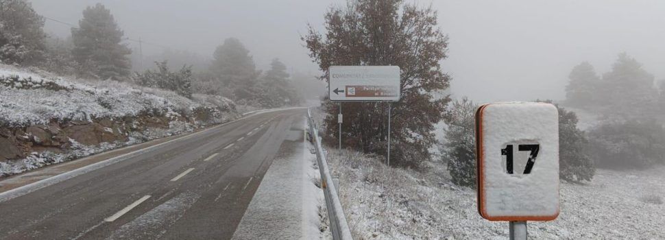 La Generalitat manté actiu el dispositiu de servicis viaris hivernals amb actuacions en l’interior de Castelló