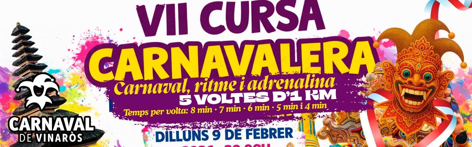 El 9 de febrer, cursa carnavalera, amb destacades novetats