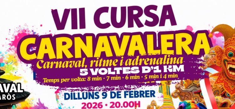 El 9 de febrer, cursa carnavalera, amb destacades novetats
