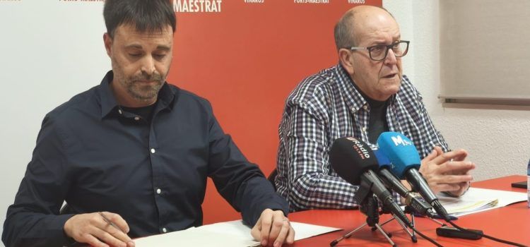 Roda de premsa del PSPV PSOE Vinaròs sobre l’avinguda de la Llibertat