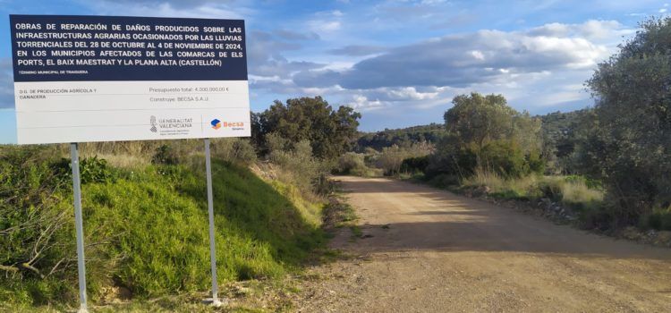 Diputació i Consell injecten més de 500.000 euros a Traiguera per a recuperar els camins després de la dana