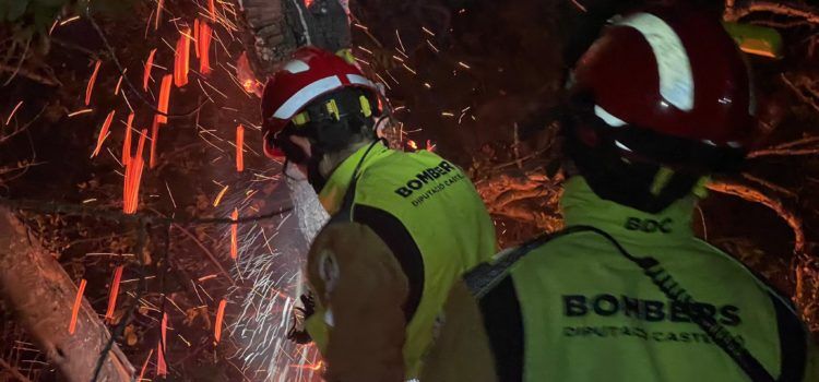 El Consorcio de Bomberos de Castellón se ha movilizado a 331 servicios por viento