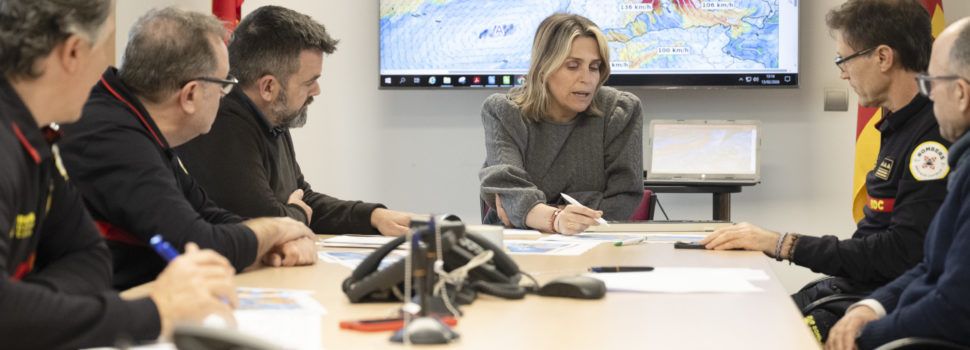 Marta Barrachina xifra en 310 servicis i tres incendis el balanç de l’alerta roja per vents a la província