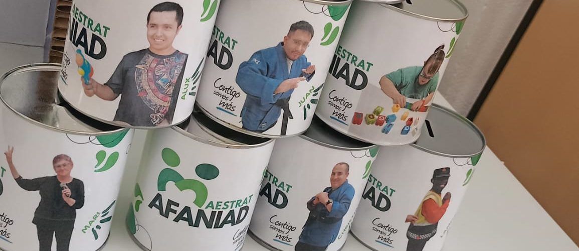 AFANIAD Maestrat impulsa una campaña de huchas solidarias para apoyar las terapias de sus usuarios