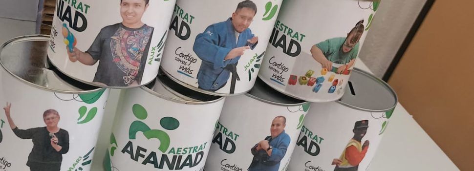 AFANIAD Maestrat impulsa una campaña de huchas solidarias para apoyar las terapias de sus usuarios