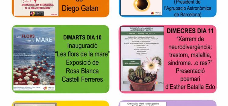 La Fundació Caixa Vinaròs anuncia les activitats de març