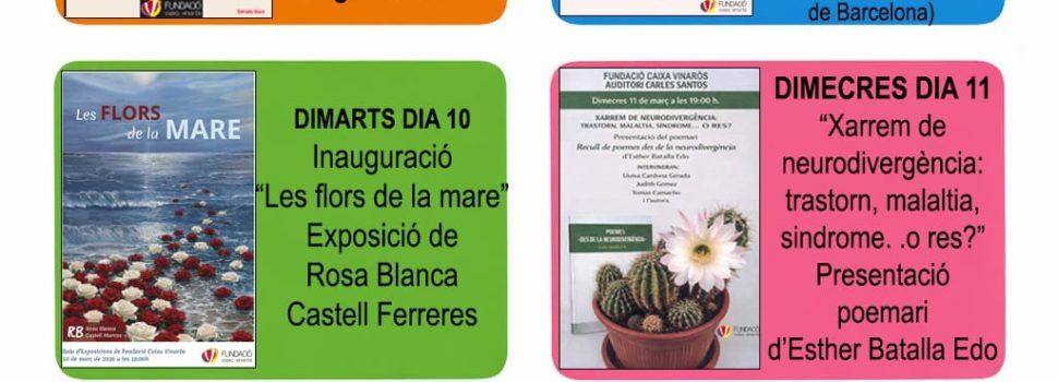 La Fundació Caixa Vinaròs anuncia les activitats de març