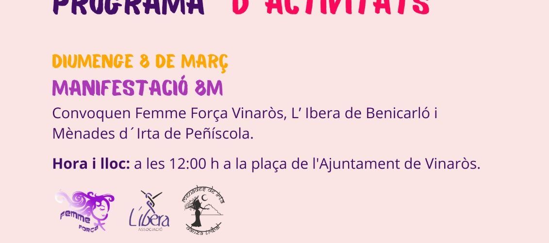 Actes pel Dia de la Dona Vinaròs