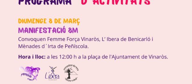 Actes pel Dia de la Dona  Vinaròs