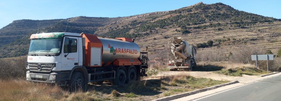 La Generalitat ejecuta obras de refuerzo de firme en carreteras del interior de Castellón para mejorar la seguridad vial