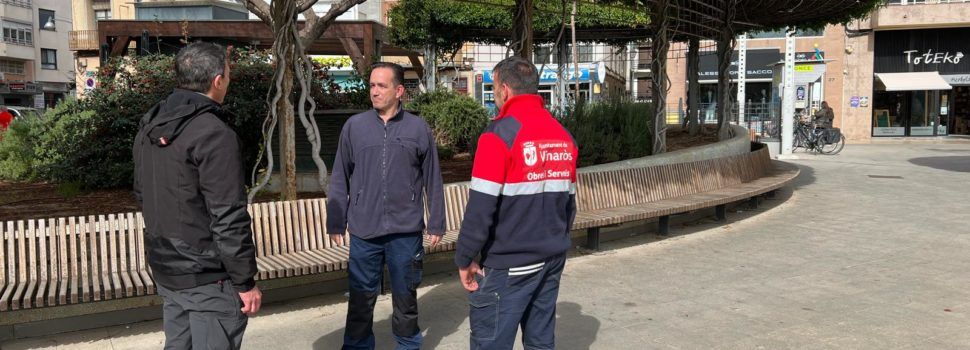 Obres i Serveis realitzarà la millora i manteniment de les pèrgoles de la plaça La Mera