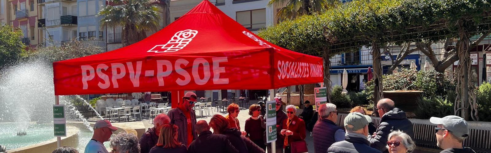 El PSPV-PSOE de Vinaròs recull signatures per defensar el valencià davant de la proposta de modificació del reglament d’ús