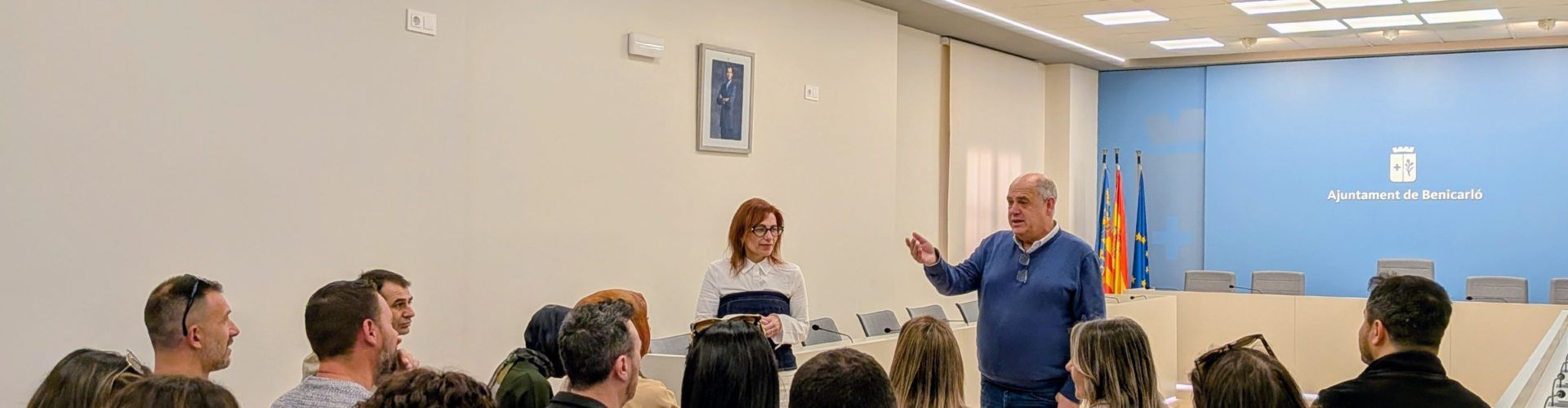L’alcalde de Benicarló rep un grup de mestres d’Itàlia i Turquia