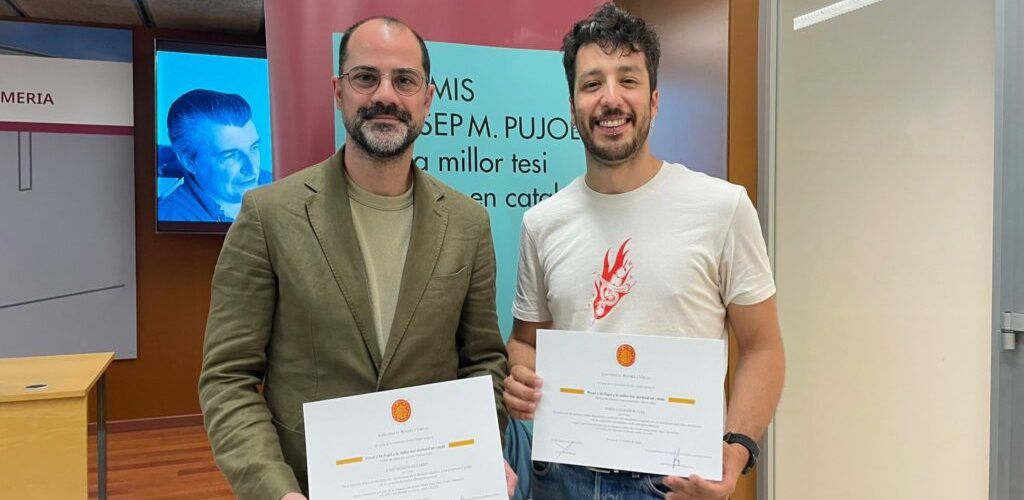 Josep Messeguer-Carbó, de Xert, rep un dels Premis Josep M. Pujol a les millors tesis doctorals en català