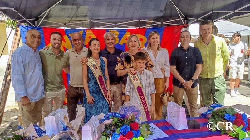 La Penya Barça Vinaròs presenta la dama de Festes Laia Fernàndez i el cavaller Martí Tomás