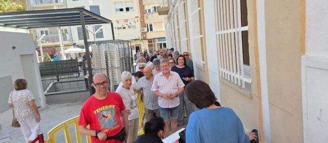 Recollida de tíquets per al lot dels majors de 70 anys