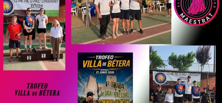Dos Oros para el Club Deportivo de Tiro con Arco Maestrat en el Trofeo Villa de Bétera