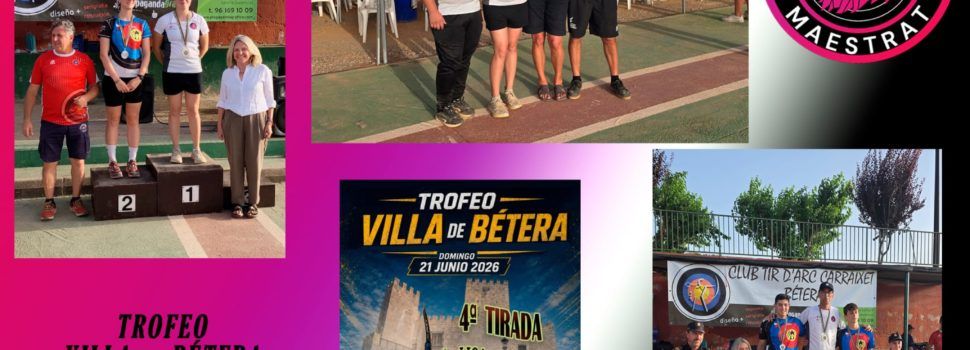 Dos Oros para el Club Deportivo de Tiro con Arco Maestrat en el Trofeo Villa de Bétera