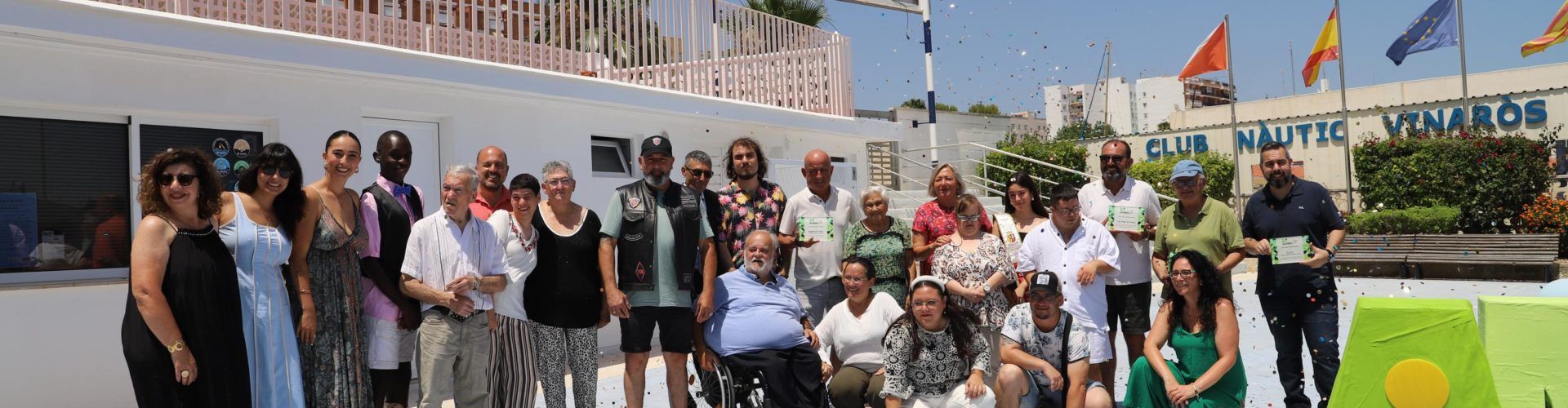 AFANIAD Maestrat celebra su I Comida Solidaria con un hermanamiento con el Club Náutico de Vinaròs y un acto de reconocimientos