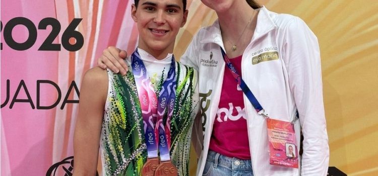 Leo Faus gimnasta del club Mabel logra dos medallas de bronce en el Nacional Individual Absoluto Masculino