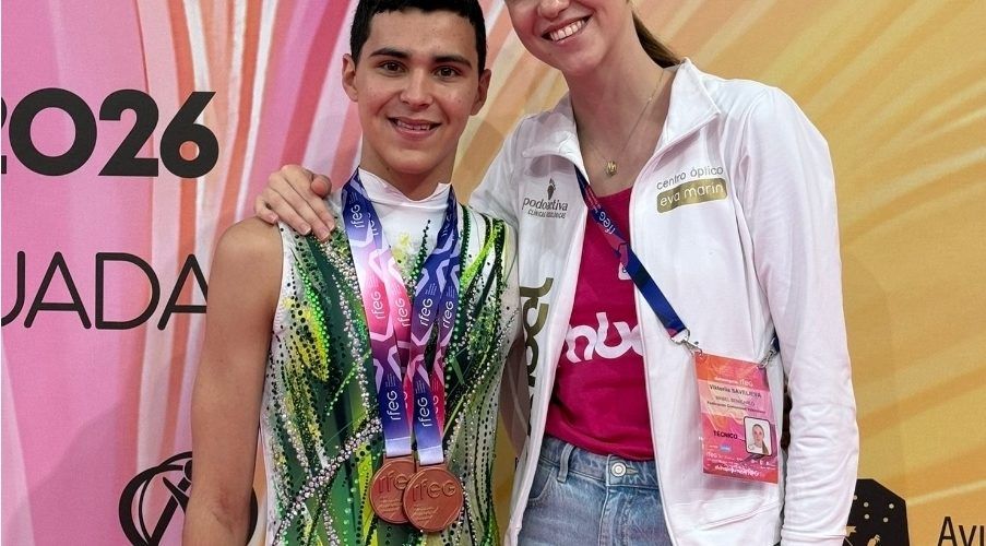 Leo Faus gimnasta del club Mabel logra dos medallas de bronce en el Nacional Individual Absoluto Masculino