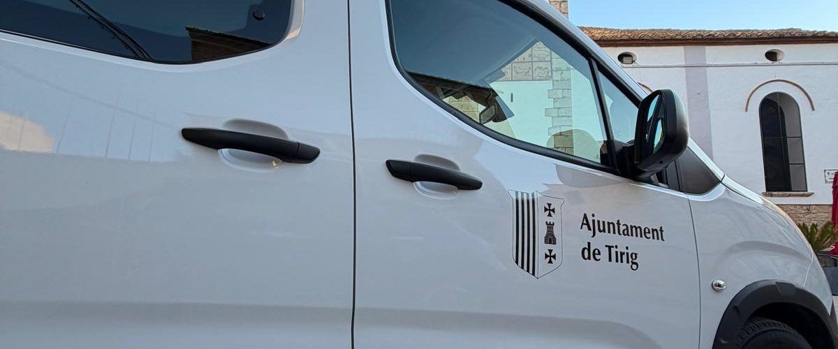 Tírig garanteix el transport al metge per a les persones majors amb un nou vehicle municipal