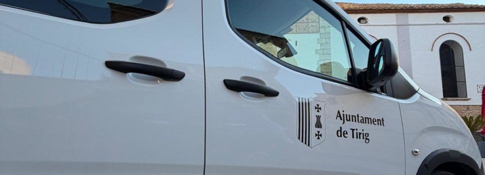 Tírig garanteix el transport al metge per a les persones majors amb un nou vehicle municipal