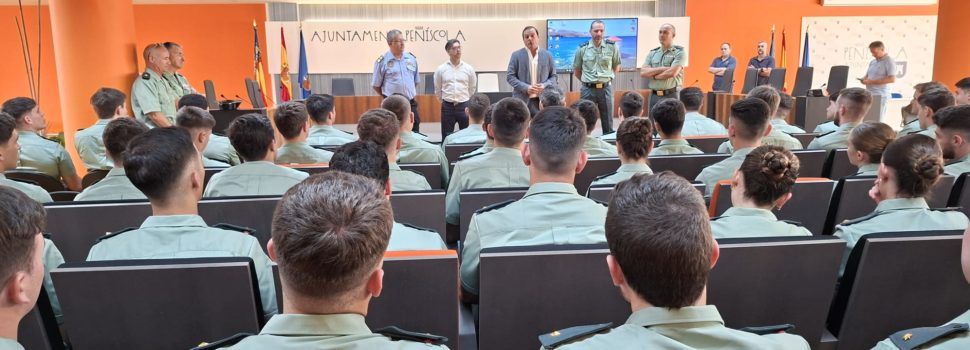 Peníscola rep l’alumnat de tercer curs de l’Acadèmia d’Oficials de la Guàrdia Civil