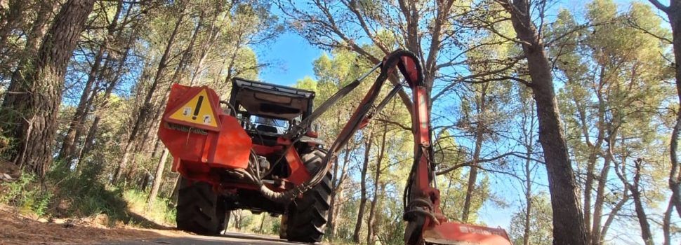 Rossell desbrossa i neteja els camins rurals