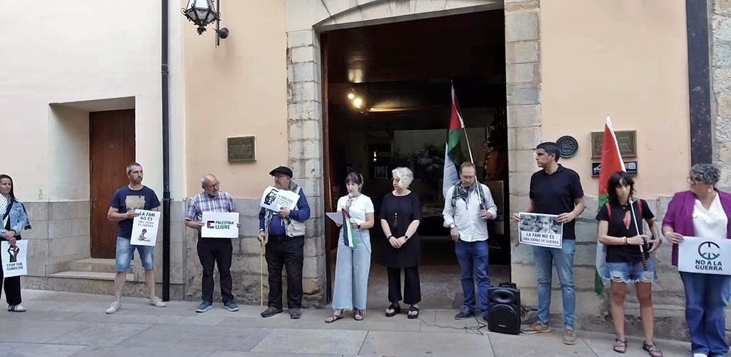 Morella torna a alçar la veu per Palestina i connecta en directe amb els territoris ocupats