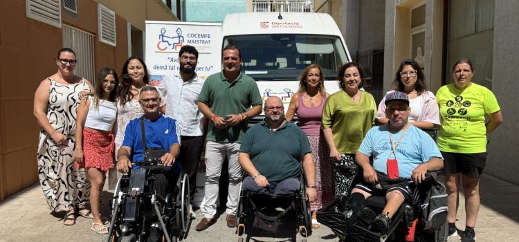 La Diputació de Castelló reforça la col·laboració amb Cocemfe Maestrat amb l’adquisició d’un nou vehicle adaptat