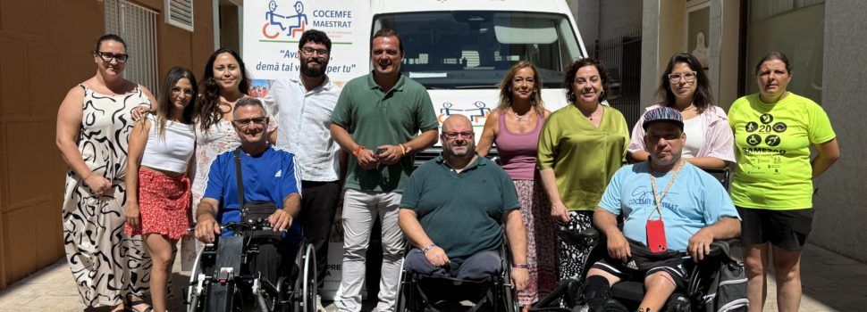 La Diputació de Castelló reforça la col·laboració amb Cocemfe Maestrat amb l’adquisició d’un nou vehicle adaptat